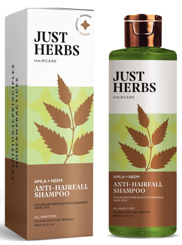 Just Herbs 8 in 1 Root Nourishing Amla Neem Hair Fall Control Shampoo